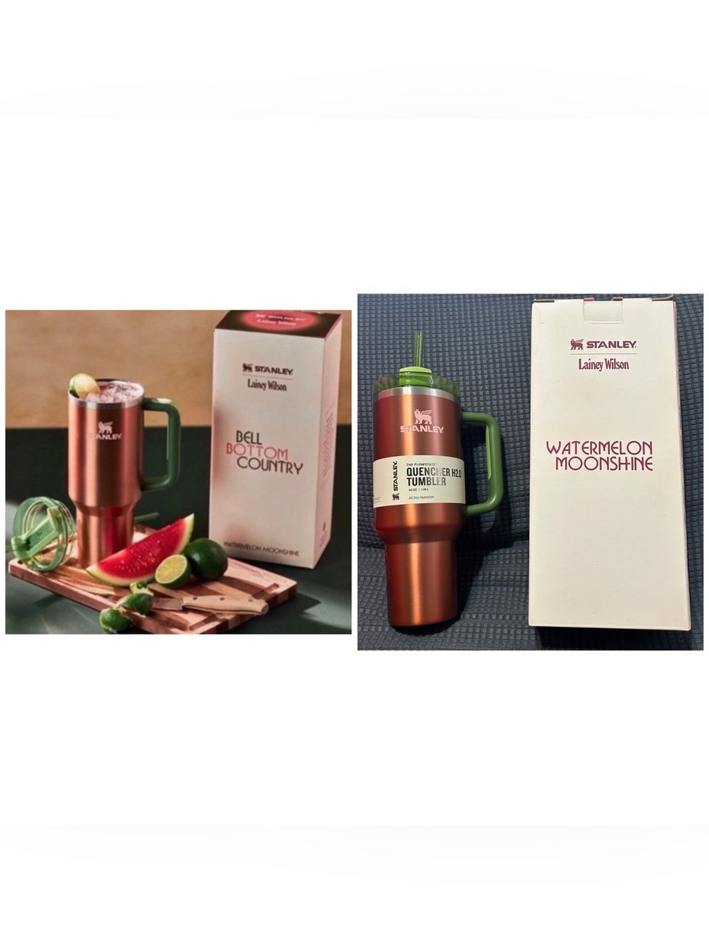 Lainey Wilson Watermelon Moonshine 40 ounce , very limited edition Stanley .